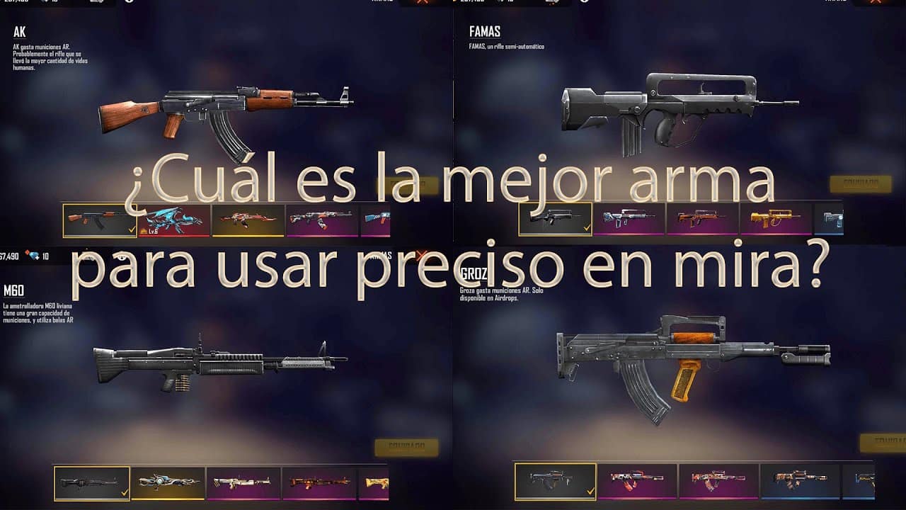 descubre cual es el mejor arma en free fire guia completa y comparativa