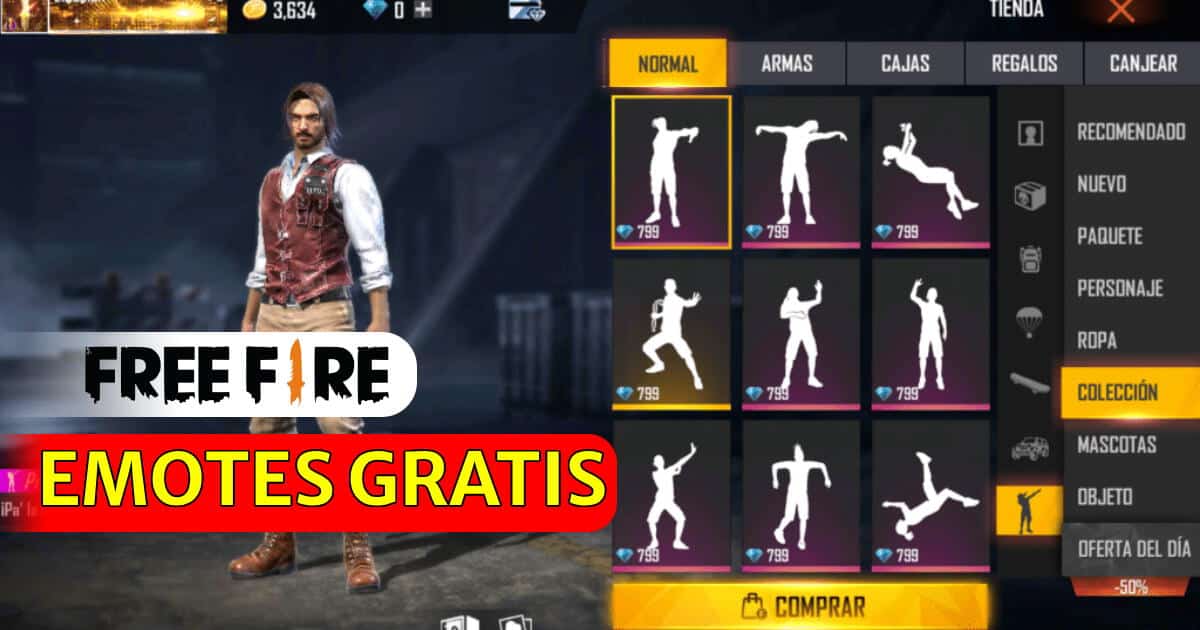 guia definitiva como conseguir emotes gratuitos para free fire