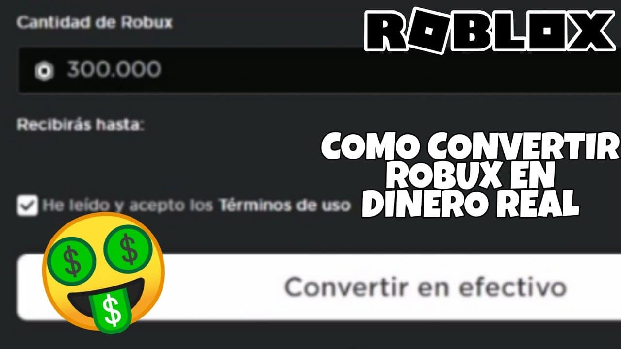 Cómo convertir Robux en dinero real